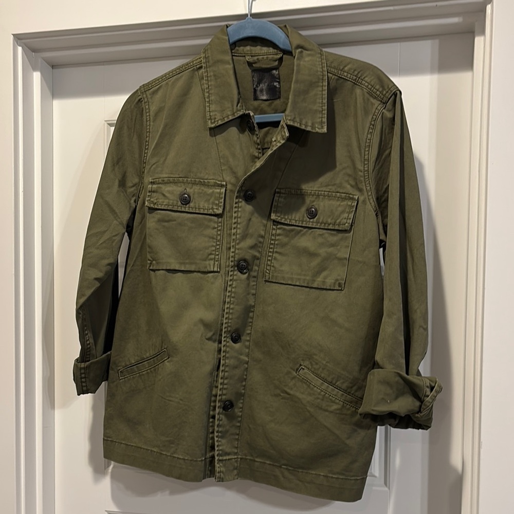Women's Olive Green Jacket CJLA Carly Jean Los Angeles size Large